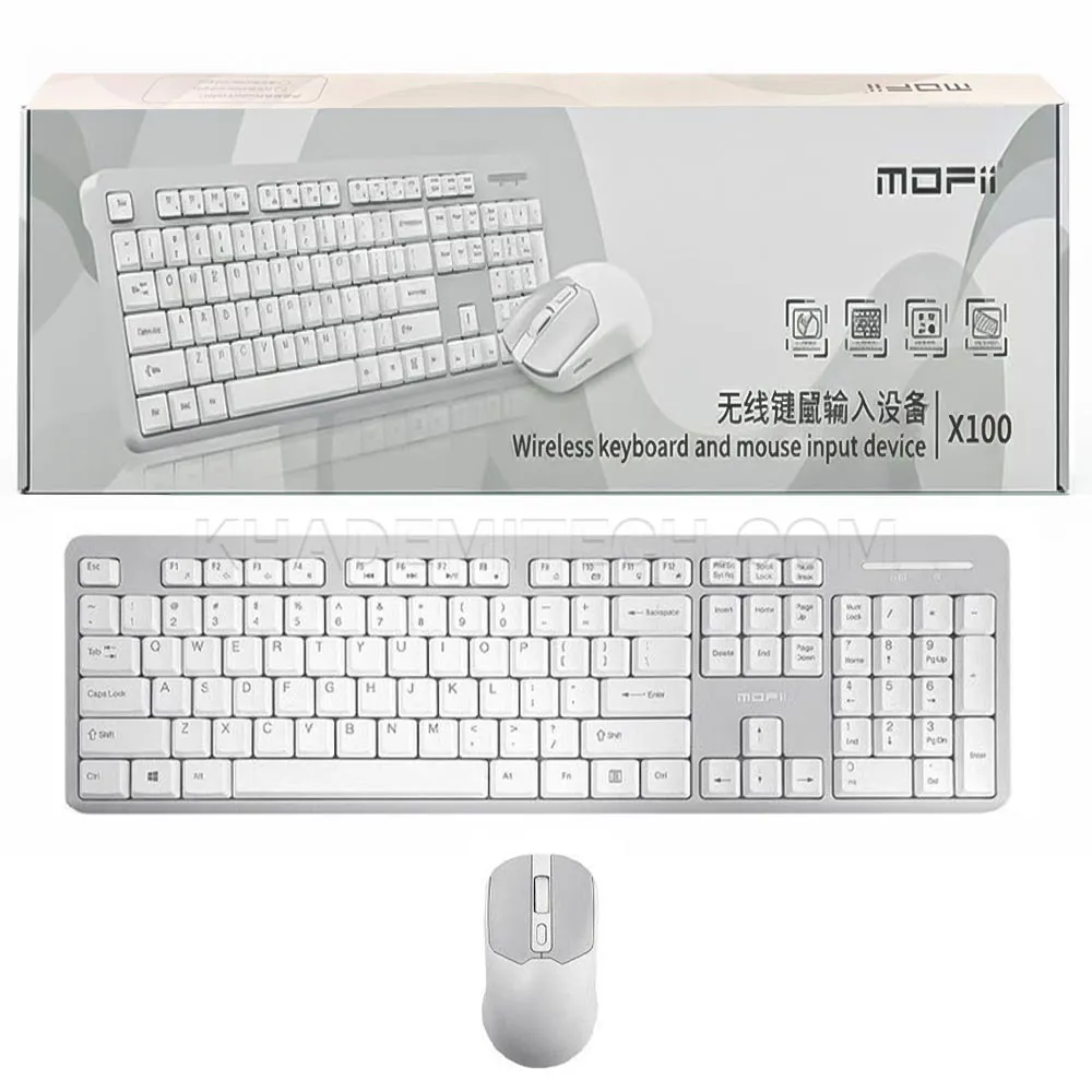 a002b75a38b2d728ba9976a15df4f7e3787ce41b7e6f7fcb94f2b07549969d0f.webp کیبورد و ماوس بی سیم مافی مدل MOFII X100 سفید