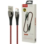 کابل شارژ هیسکا HISKA LX822 1M قرمز MICRO
