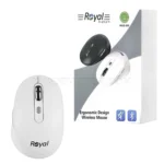 ماوس بی سیم رویال ROYAL MWB-300 سایلنت سفید