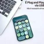 کیبورد بی سیم نامبرپد مافی مدل MOFII X910 سبز تیره