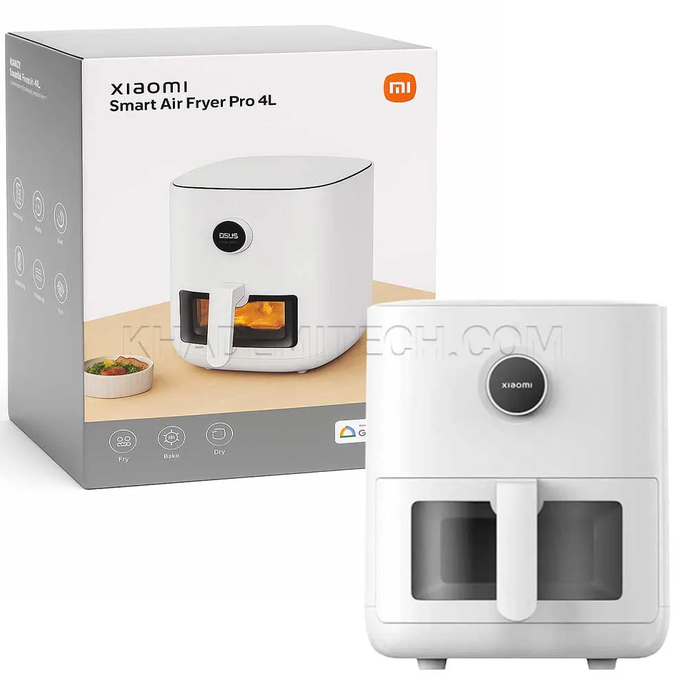 a5db27f8e42c50c00ccb1674404ab8463b5b8ec9181861cc67b68479f5f56b05.webp هواپز شیائومی مدل Xiaomi Smart Air Fryer Pro MAF05 4L سفید