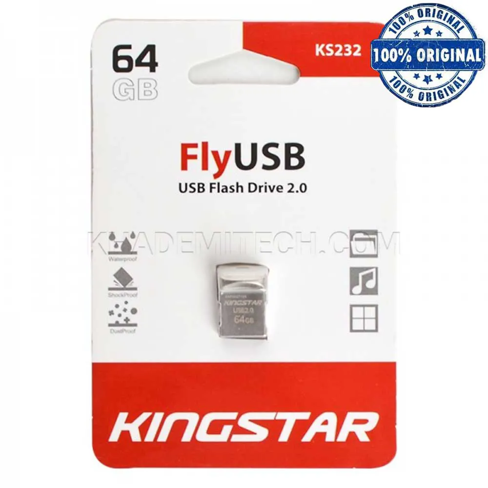 a7837ad1842a4ac200341e5ba00bda9c6ddd3815b05bfc64c45051f8b48877e4.webp فلش کینگ استار مدل KINGSTAR KS232 64G نقره ای