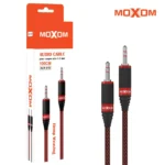 کابل صدا کنفی موکسوم مدل MOXOM AUX-61B قرمز مشکی