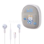 هندزفری سیم دار پرووان مدل PROONE PHF3917 فانتزی طوسی