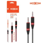 کابل صدا کنفی موکسوم مدل MOXOM AUX-61B سفید مشکی