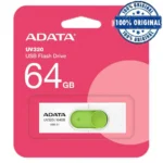 فلش UV320 64G سفید سبز A-DATA USB 3.2