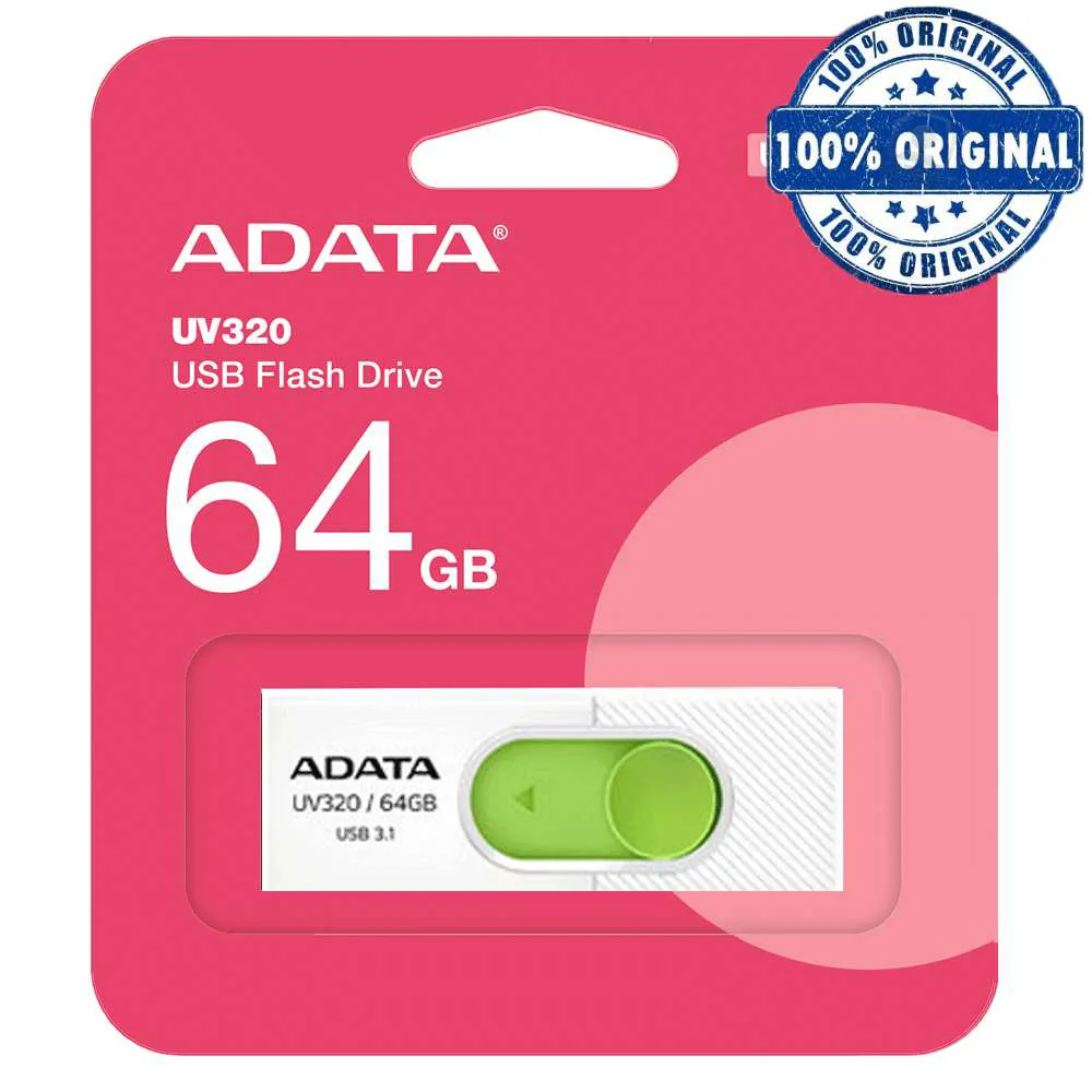 ae4f3fffcecde4cfbc92547c96dc27544a3eeee33f19cb6d6b4820bf3dca1375.webp فلش UV320 64G سفید سبز A-DATA USB 3.2