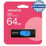 فلش UV320 64G مشکی آبی A-DATA USB 3.2