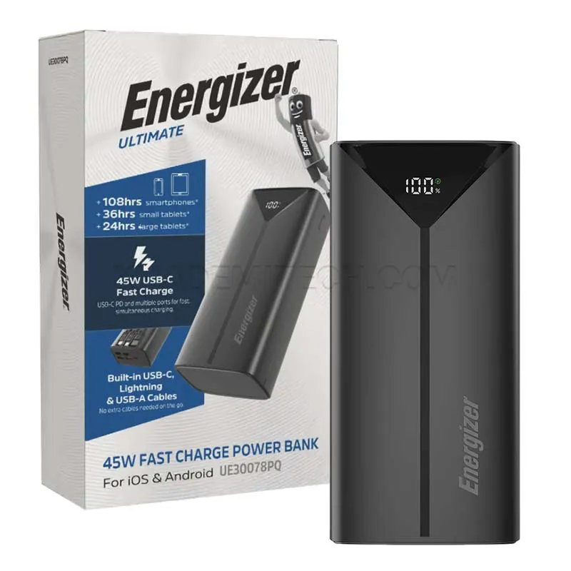 af337a58ea1acd589221b05f267e1169158292d6aa7a8af75f92ae228311d5a7.webp پاور بانک انرجایزر مدل Energizer UE30078PQ 30000mAh