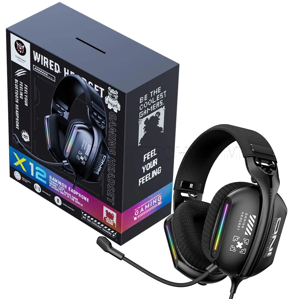 b06aaa16b180e5fcc38cd717273daa6a5e0c757407738061b4fb27801b834841.webp هدست سیم دار گیمینگ اونیکوما مدل ONIKUMA X12 مشکی