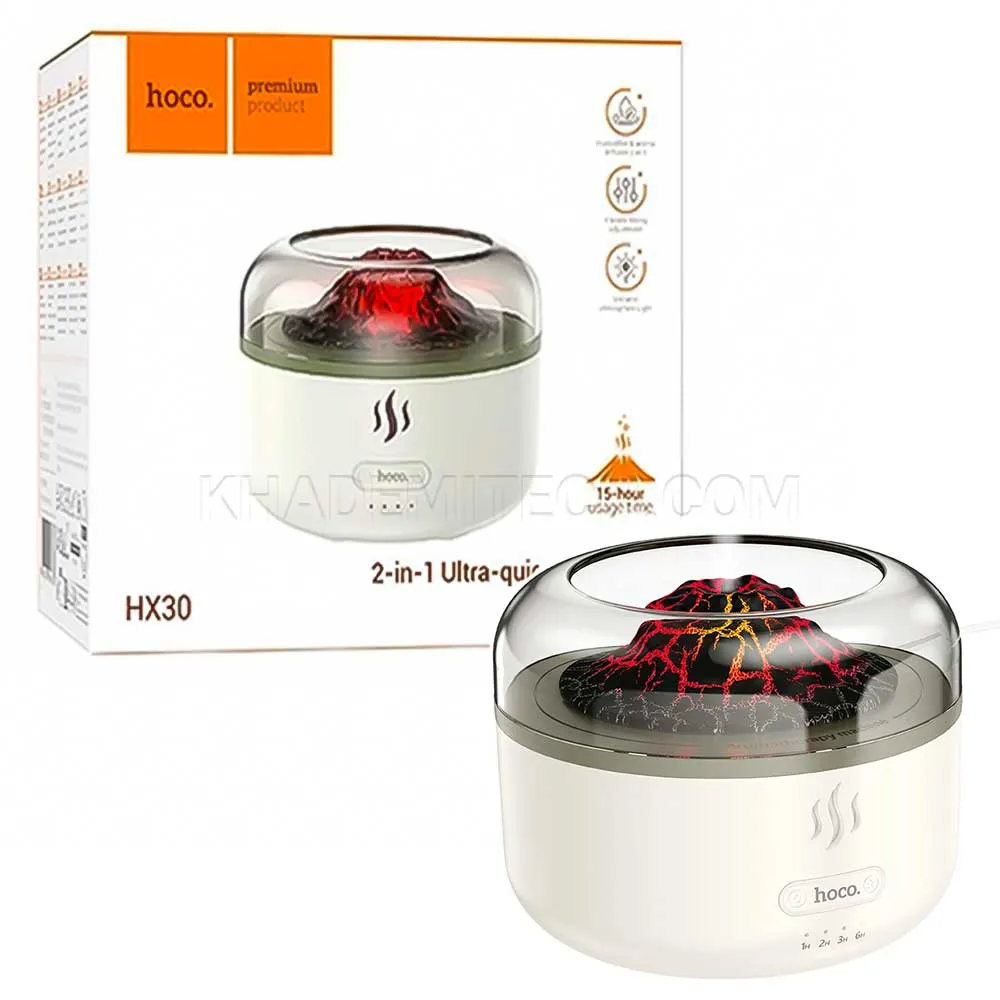 b1a17097c2fa6dda360851ac4dfbfd706e26d05b50d4567f7c9e02978243c0b3.webp دستگاه بخور و پخش رایحه هوکو مدل HOCO HX30