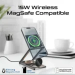 شارژر بی سیم پرومیت مدل PROMATE LUCIDFOLD-TRIO 3in1