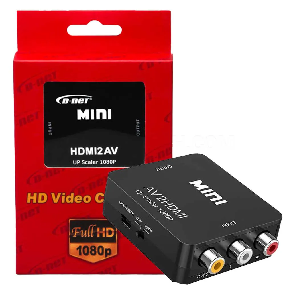 b691d4823f8c6d24a57ac82e11bbdec03732ccb4135675bffe89857fdad5fcbd.webp تبدیل AV به HDMI دی نت مدل D-NET HDMI TO AV پک قرمز