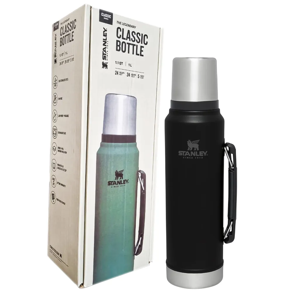 b736a315faadc82da4aed37cd0834b59fdf01dec36a773e389707a9a1047a74c.webp فلاسک استنلی سری کلاسیک مدل STANLEY Classic 1.1QT 1L مشکی