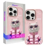 قاب اپل مدل Nimmy Cool Cute White beauty IPHONE 16 ProMax صورتی