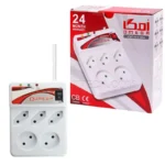 محافظ برق پنج خانه کلید دار امگا OMEGA 1.3m