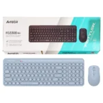 کیبورد و ماوس بی سیم ایفورتک مدل A4TECH FG3300 آبی
