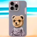 قاب اپل مدل Nimmy Big Eyes Bear IPHONE 15 ProMax نچرال