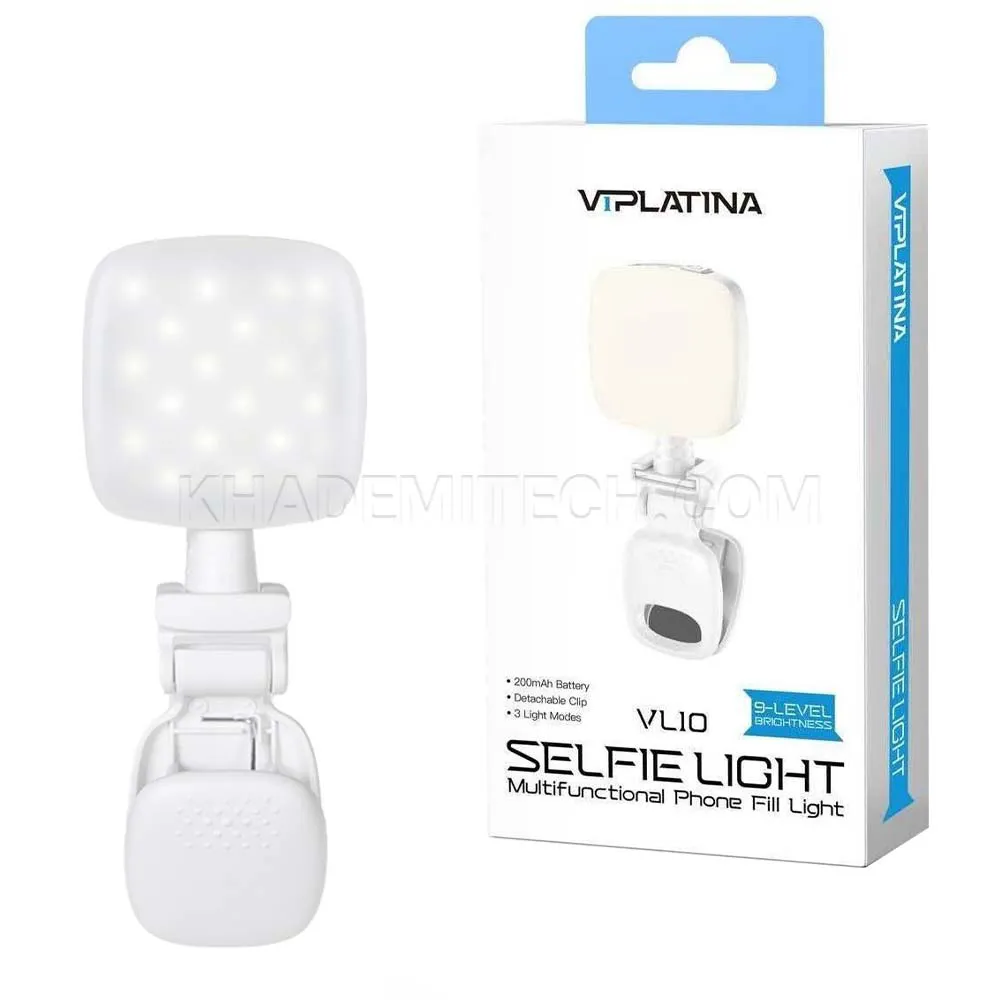 bbee37969e812cc17015a592baec56f53a83ef11012e4e7dfe1d52058e444108.webp رینگ لایت سلفی وی آی پلاتینا مدل VIPLATINA VL10