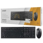 کیبورد و ماوس سیم دار ایفورتک مدل A4TECH KRS-8572 مشکی