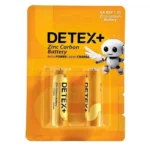 باطری ساده قلمی دتکس پلاس 2 کارتی مدل DETEX+ AA R6P