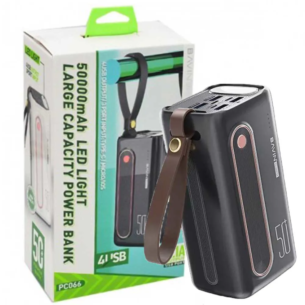 bcf1bf8dea24afa25012dce8593ae37bad3b61defdc7c93d31b05a1891c24cf5.webp پاوربانک PC066 50K مشکی BAVIN