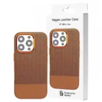 قاب اپل مدل VEGAN Leather IPHONE 16ProMax دیزرت