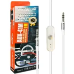 کابل صدا میکروفن دار موکسوم مدل MOXOM AUX-41M 1M سفید