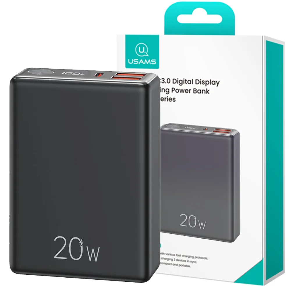 bf5062dbcbfea2dddb0f8733a2b9c389ab3077bb3d8424a5eb72ffa460cc46ac.webp پاوربانک یوسمز مدل Usams CD192 20W 10000mAh مشکی