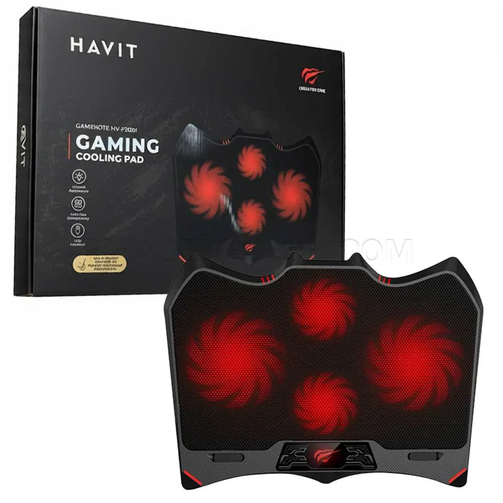 bf5f65dbd6728999986aeb6925ea2767a8df921399c0bb10d7c00dd94613e9ef.webp فن نوت بوک گیمینگ چهار فن هویت مدل HAVIT HV-F2081