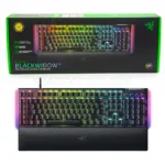 کیبورد سیم دار گیمینگ ریزر مدل RAZER BLKWIDOW V4 Green Switch