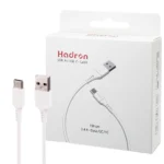 کابل تایپ سی هادرون مدل HADRON TYPE-C A-C01 سفید