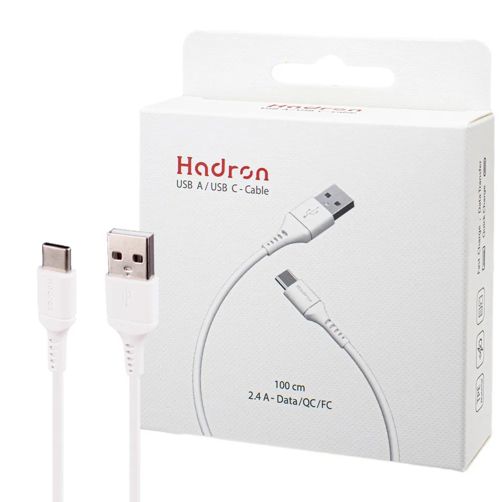 c01be1f4e2c64f7e2d7542b17c74e92dddcc50063e7edf6d5bede6b74c9c3709.webp کابل تایپ سی هادرون مدل HADRON TYPE-C A-C01 سفید
