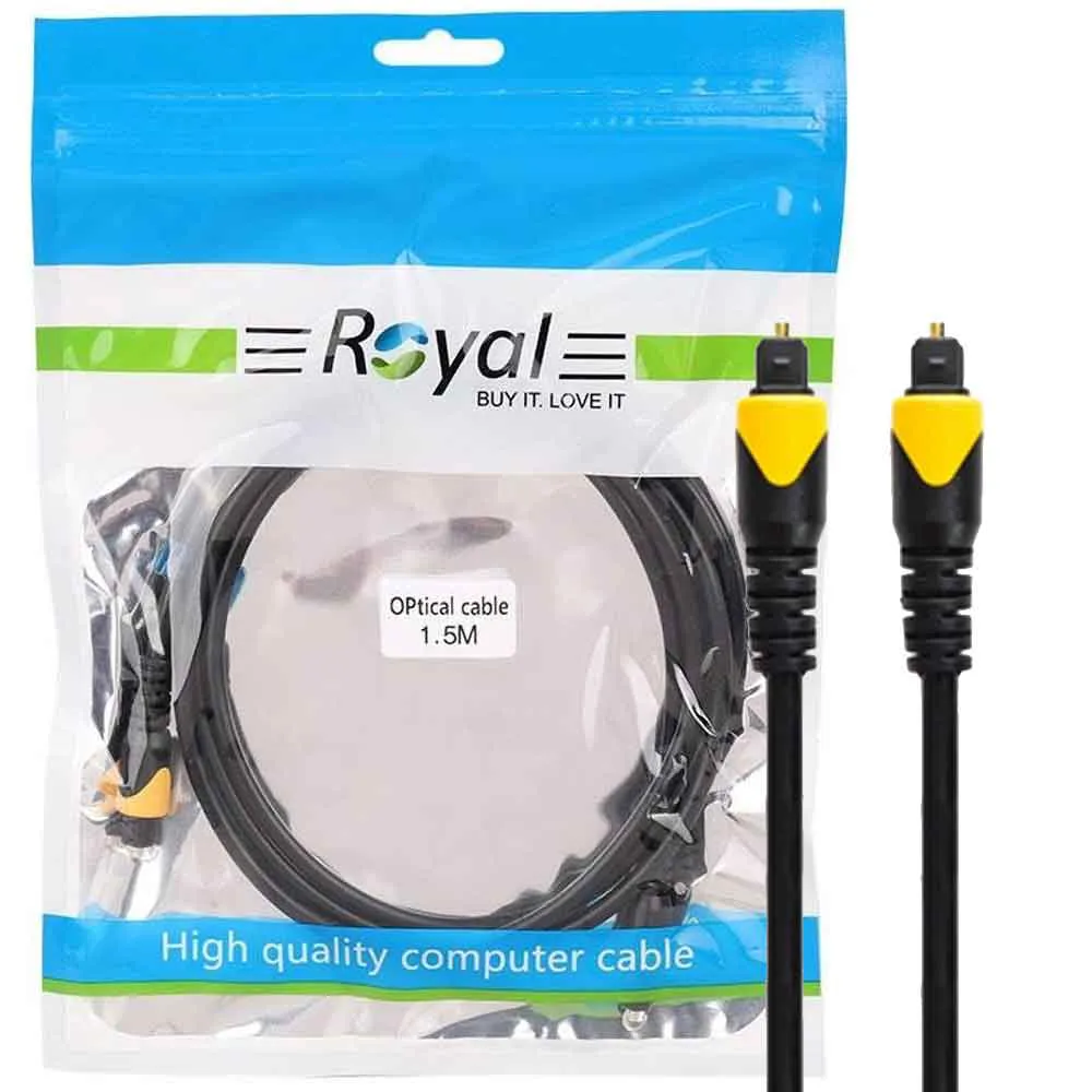 c05a3edc8b268be0c26715a3a6d9b6b159895d6e44a654ff926d4b0bd4ad7707.webp کابل اپتیکال رویال مدل ROYAL Optical 1.5M