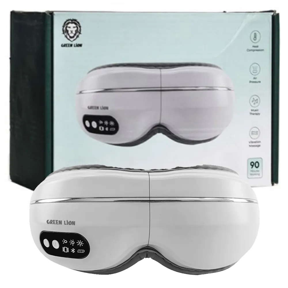 c2995697abc6a5f4ecd1144fdb3e8ec0f2d882c8e5f659d687797683e850bd28.webp ماساژور چشم هوشمند گرین لاین مدل GREEN LION GNSMEYEMSGRWH سفید