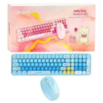 کیبورد و ماوس بی سیم مافی مدل MOFII Baby Bear آبی