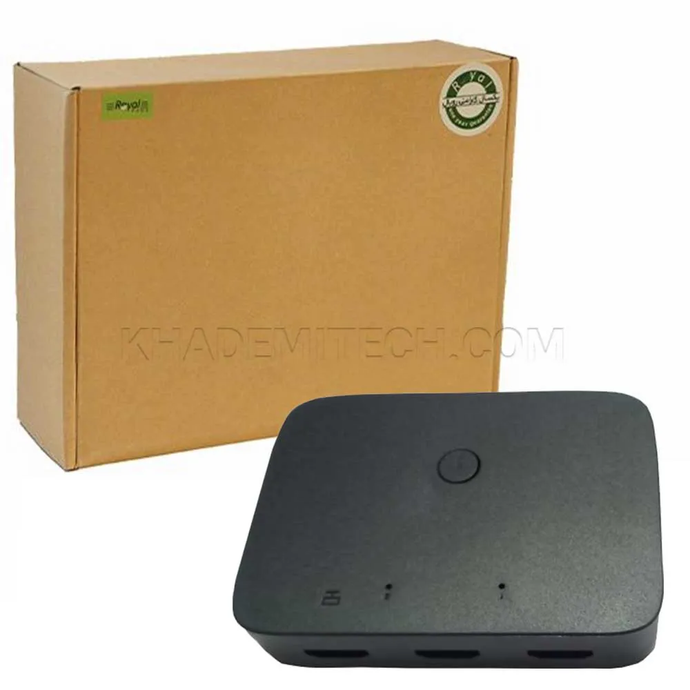 c357354e7ed05b104b9edce419283b1edce8a4fd30d09c0c15ce676fe9d703d4.webp دستگاه رویال مدل ROYAL 2Port HDMI KVM پک خاکی دستی