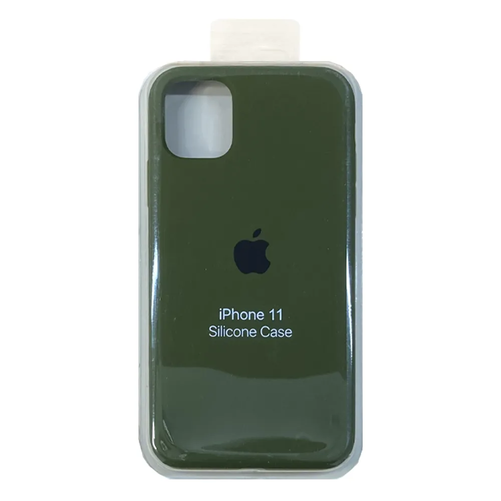 c5aa1495d40ce8e657f0602d1763d32f6924c89d387e9d9a90024b96b58aba59.webp قاب اپل ORGINAL IPHONE 11 زیتونی Silicon