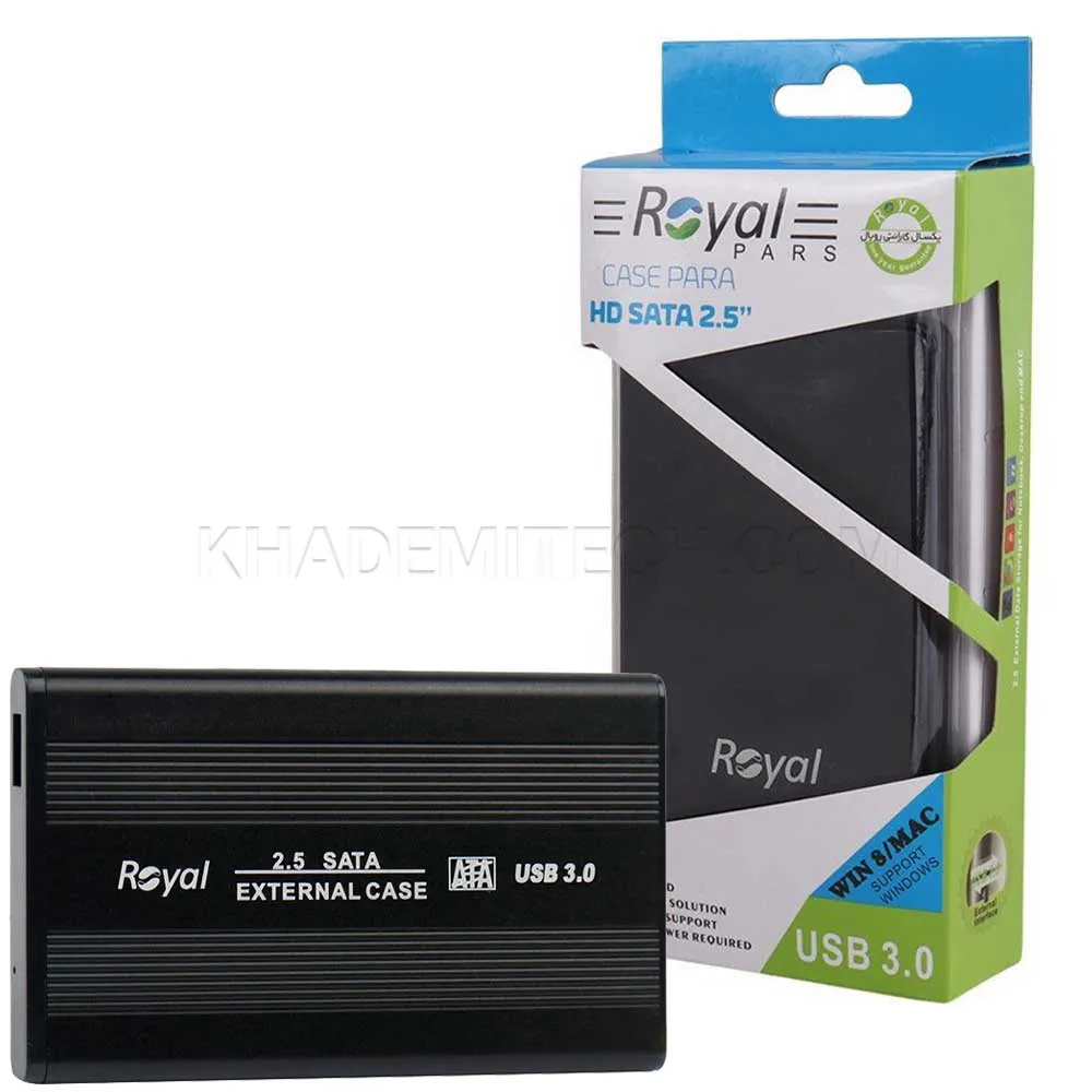 c5e27ed360040ccafdbf3718a9924970b8a920d0ff57126c01dffc6072bbb9cb.webp باکس هارد نوت بوک رویال مدل ROYAL ET-H2531 USB3.0