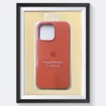 قاب اپل ORGINAL IPHONE 15 Pro Max نارنجی کم رنگ Silicon