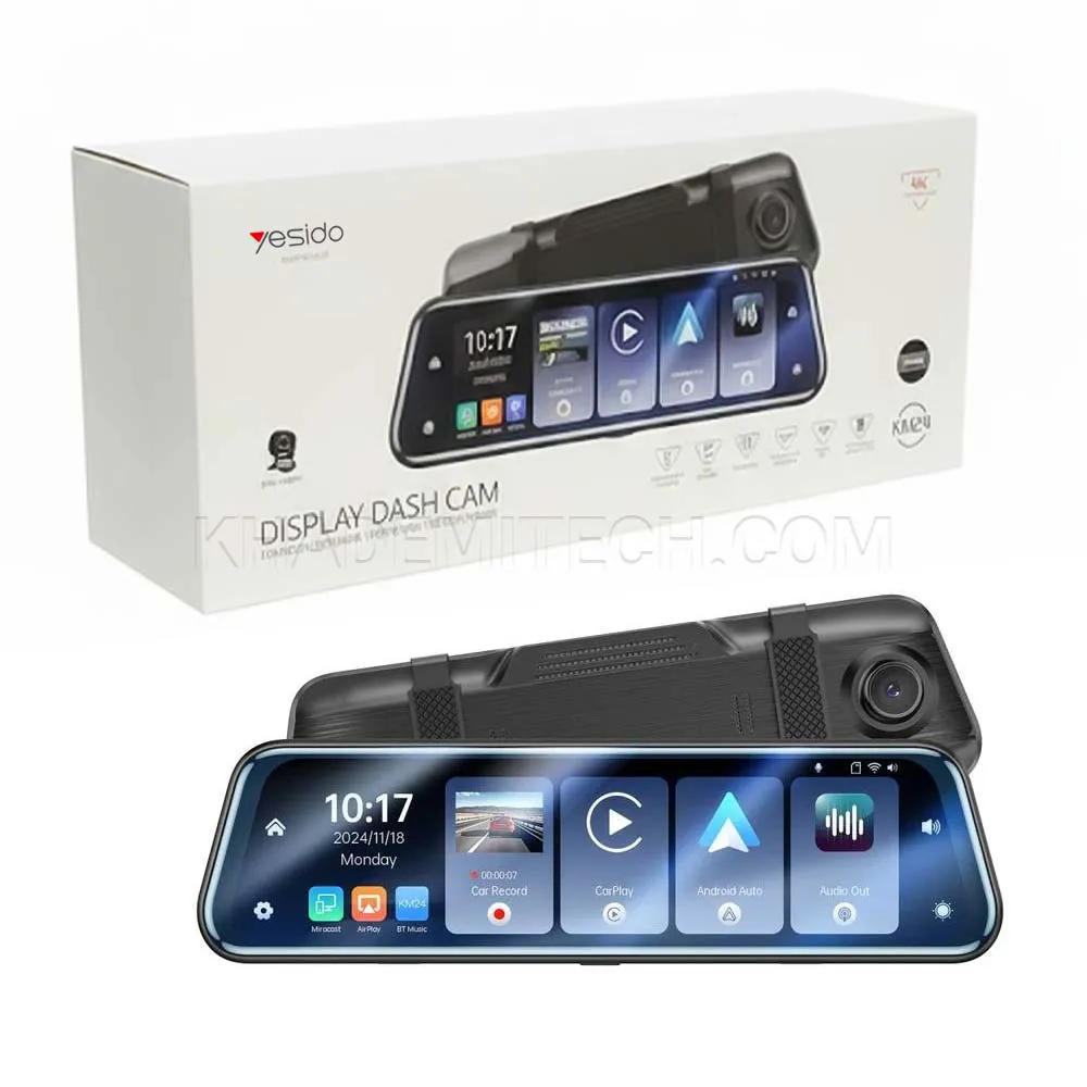 c71fd05a4f9b7f40c8cb27c84b8558a860aa80dc43ffdd3c5c1947ab9f8de908.webp دوربین ثبت وقایع خودرو و مانیتور یسیدو مدل Yesido KM24