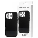 قاب اپل مدل VEGAN Leather IPHONE 16Pro مشکی