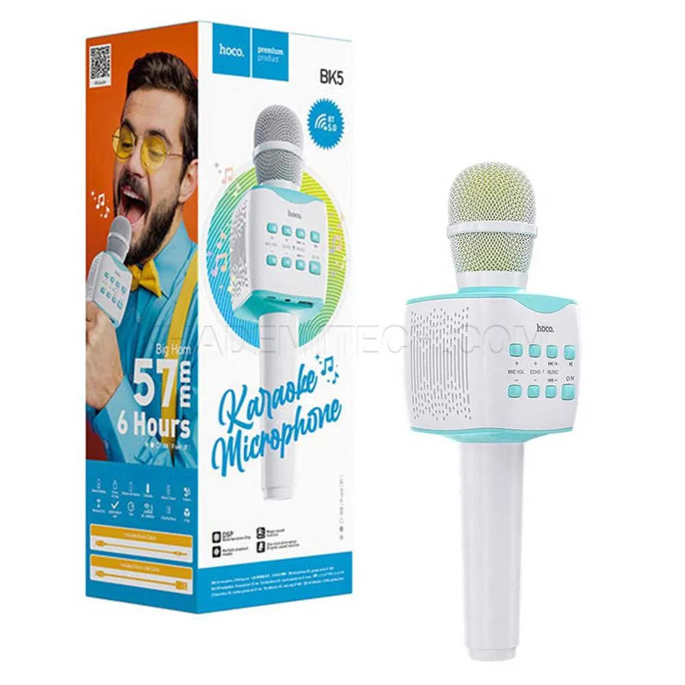 c84116a877dcc67620629874efc2ec9bbc7263f5b2ca7ac2ccaca15c0ea2c98c.webp میکروفون و اسپیکر هوکو مدل HOCO BK5 سفید آبی