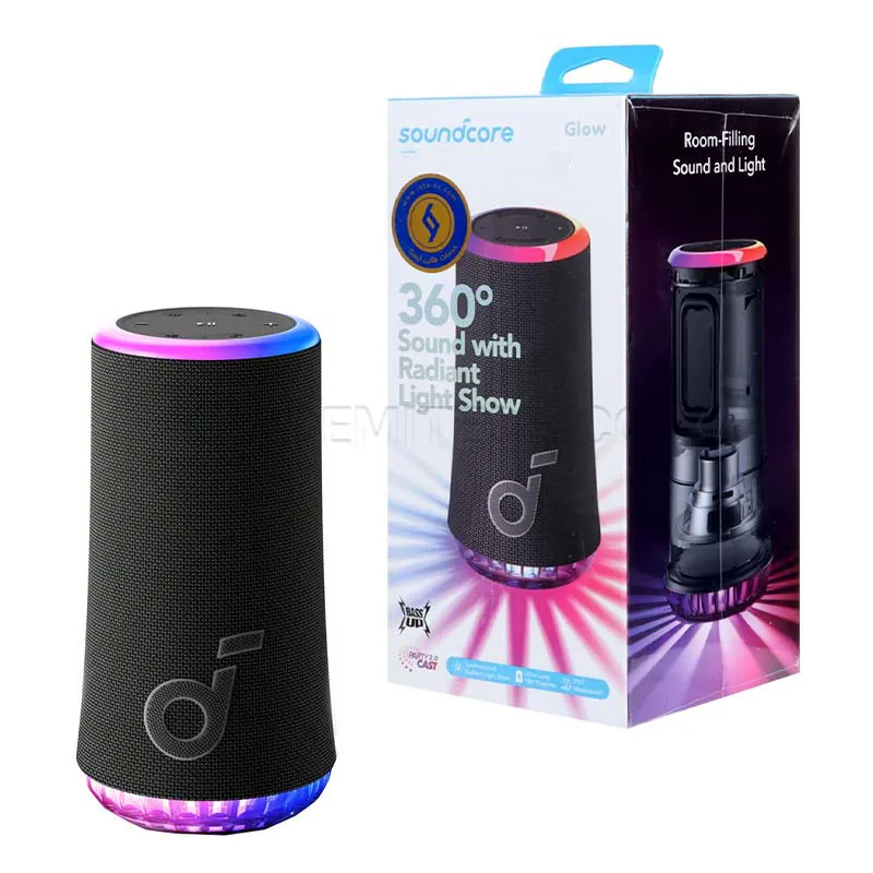 c98b7d07f38a59f5d46f0f44711a62488f634b92cbd4628848c51d45ae8db0ad.webp اسپیکر انکر مدل ANKER Soundcore Glow A3166011 مشکی