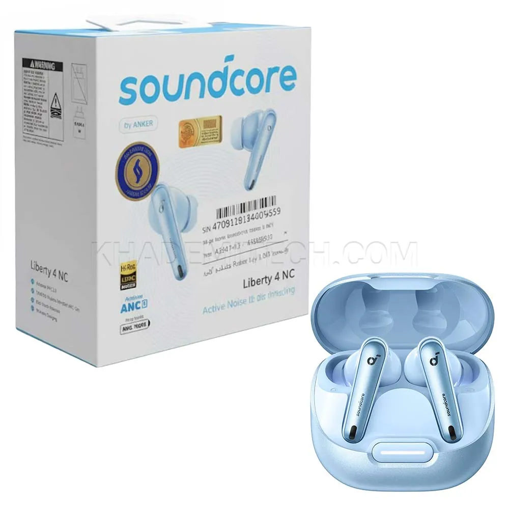 ca19c48311b0682ece4e18dc866f797d4d2e18c7771f1f4048423ad4c008263b.webp ایرپاد انکر مدل ANKER Soundcore Liberty 4 NC A3947H61 آبی روشن