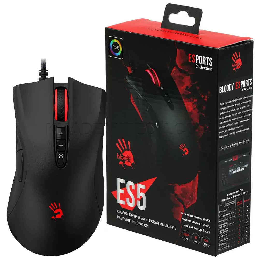 ca6094fb23b7899dc748683421b3c374cff5ad30f0b96a3a96c260b9325277bc.webp ماوس سیم دار گیمینگ ایفورتک مدل A4TECH bloody ES5
