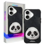 قاب اپل مدل Nimmy Big Eyes Panda IPHONE 16 مشکی