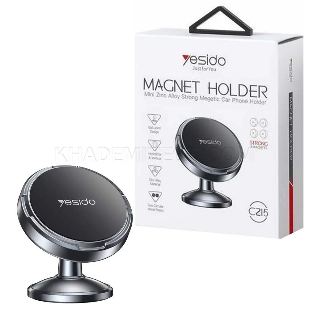 cbf2ed5f8625af00d6c7087c58b8d77c447ae662d611a1e1ff1c5fa84327e2c5.webp هولدر مگنتی موبایل یسیدو مدل Yesido C215