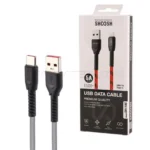 کابل تایپ سی شوش مدل SHOOSH SH119C طوسی