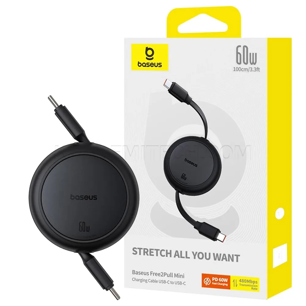 d5c5225498313a8ddd41778623906967339392363d8604c0a450decb0a4eb853.webp کابل تبدیل USB-C به USB-C بیسوس مدل BASEUS P10364500111-01 60W مشکی